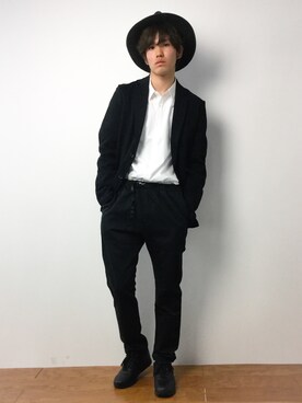 「A.TAKA（アタカ）のアイテム」を使った、住本 健一さん（メンズ・176cm）の春コーディネート