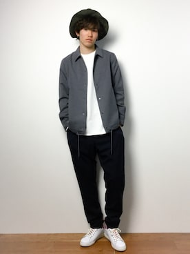 「BLISS POINT（ブリスポイント）のアイテム（その他アウター）」を使った、住本 健一さん（メンズ・176cm）の春コーディネート