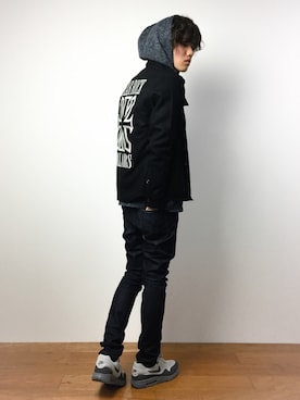 「COLLARS（カラーズ）のアイテム」を使った、住本 健一さん（メンズ・176cm）の春コーディネート