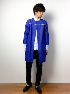 「G&F Co.（ジーアンドエフコー）のアイテム（パンツ）」を使った、住本 健一さん（メンズ・176cm）の春コーディネート