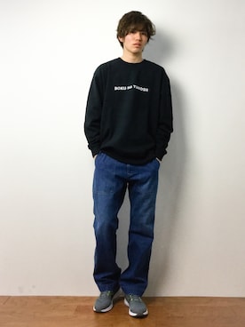 「WISM（ウィズム）のアイテム」を使った、住本 健一さん（メンズ・176cm）の春コーディネート
