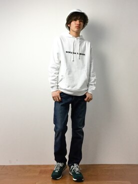 「WISM（ウィズム）のアイテム」を使った、住本 健一さん（メンズ・176cm）の春コーディネート