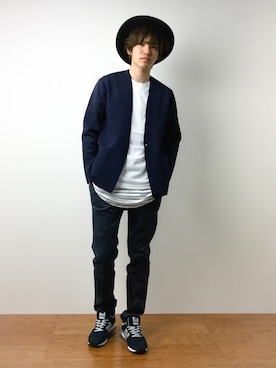 住本 健一さん（メンズ・176cm）の春コーディネート