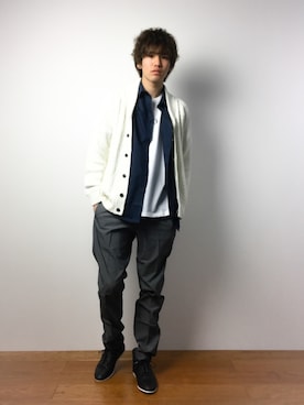 住本 健一さんの「COTTON STRETCH TROUSERS」を使ったコーディネート