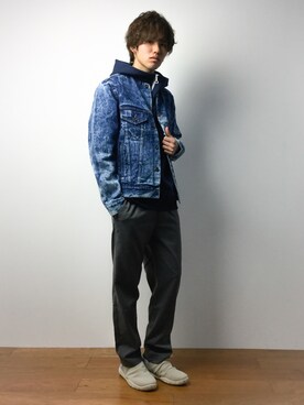 「GDC（ジーディーシー）のアイテム（ジャケット/アウター）」を使った、住本 健一さん（メンズ・176cm）の春コーディネート
