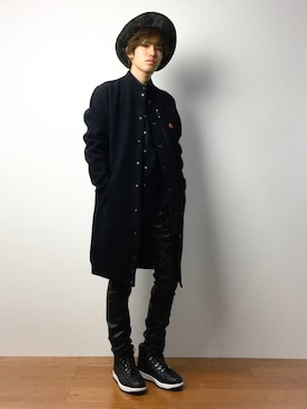 「L.H.P（エルエイチピー）のアイテム（MA-1）」を使った、住本 健一さん（メンズ・176cm）の春コーディネート