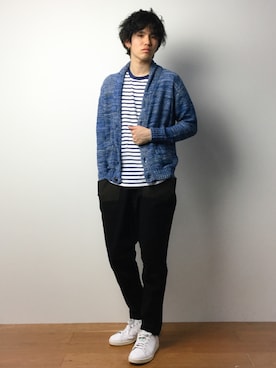 「チャイハネ（チャイハネ）のアイテム（パンツ）」を使った、住本 健一さん（メンズ・176cm）の春コーディネート
