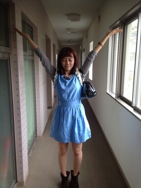 「SEE BY CHLOE（シーバイクロエ）のアイテム（ワンピース/ドレス）」を使った、まちこさん（レディース・154cm）の秋コーディネート