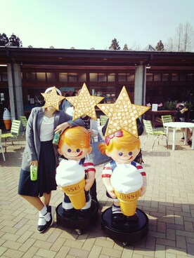 「NICE CLAUP（ナイスクラップ）のアイテム（ナイロンジャケット）」を使った、雑食系女子さん（レディース・160cm）の春コーディネート
