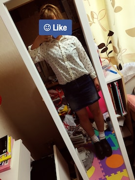 「ポニーテール」｜「アイテム（ブーティ）」を使った、あ やさん（レディース・153cm）の春コーディネート