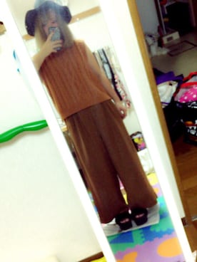 「ゆるずる」｜「アイテム（帽子）」を使った、あ やさん（レディース・153cm）の秋コーディネート