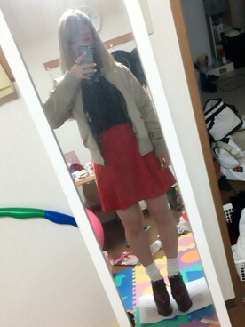「school」｜「アイテム（ブルゾン）」を使った、あ やさん（レディース・153cm）の秋コーディネート