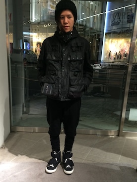 「PIERRE HARDY」｜「アイテム（ジャケット/アウター）」を使った、Kazuya Kitamuraさん（メンズ・177cm）の秋コーディネート