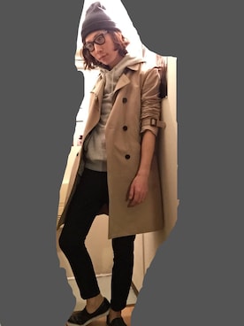 「DHOLIC（ディーホリック）のアイテム（スラックス）」を使った、fruuuaさん（メンズ・179cm）の秋コーディネート