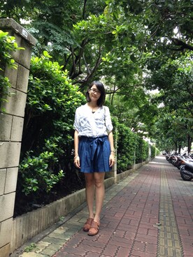 「Born（ボーン）のアイテム（シューズ）」を使った、wcatさん（レディース・164cm）の春コーディネート