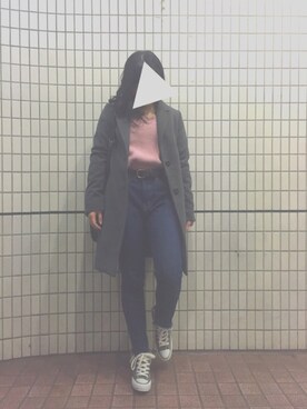 「チェスター」｜「アイテム（スニーカー）」を使った、haruさん（レディース・153cm）の春コーディネート