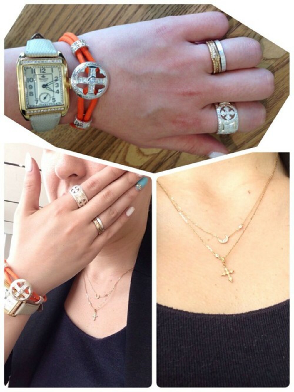 「ローリーロドキン、コンアフェット、minoru hotta」｜「Loree Rodkinの【loree Rodkin】petite cross necklace/ネックレス（ネックレス、ゴールド系）」を使った、yorozzzuさん（レディース・159cm）の夏コーディネートの1枚目の写真