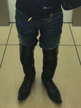 「MIDAS（ミダス）のアイテム（パンツ）」を使った、T,Kさん（メンズ・164cm）の春コーディネート
