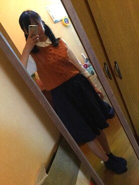 「ANOTHER BRANCH（アナザーブランチ）のアイテム（スカート）」を使った、\ 彩 名 花 /さん（レディース・158cm）の秋コーディネート