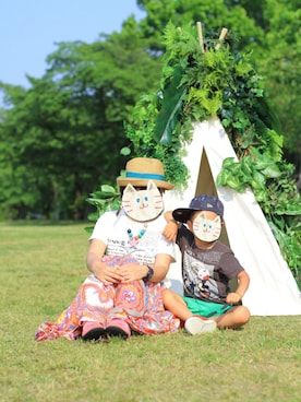 「H&M（エイチ・アンド・エム）のアイテム（その他パンツ）」を使った、とぅーやんさん（レディース・158cm）の春コーディネート