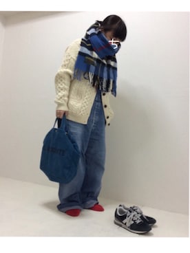 「Carhartt（カーハート）のアイテム（つなぎ/オールインワン）」を使った、chiakiさん（レディース・153cm）の冬コーディネート
