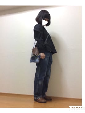 「チビ襟」｜chiakiさん（レディース・152cm）の冬コーディネート