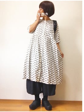 「dansko（ダンスコ）のアイテム（その他シューズ）」を使った、chiakiさん（レディース・152cm）の秋コーディネート