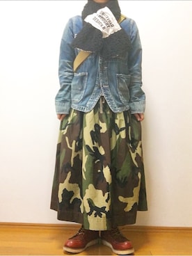「RNA」｜「アイテム（カバーオール）」を使った、chiakiさん（レディース・152cm）の秋コーディネート