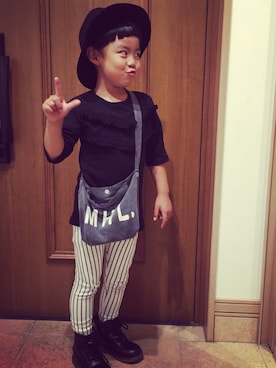 「NICE CLAUP（ナイスクラップ）のアイテム（チュニック）」を使った、まゆさん（レディース・156cm）の秋コーディネート