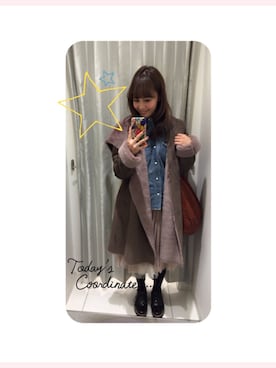 「Lee（リー）のアイテム（シャツ/ブラウス）」を使った、halさん（レディース・149cm）の冬コーディネート
