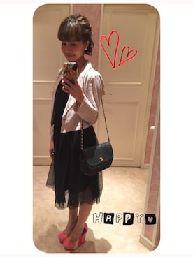 「UNITED ARROWS（ユナイテッドアローズ）のアイテム（ピアス（両耳用））」を使った、halさん（レディース・149cm）の冬コーディネート