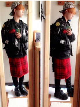 「JOYRICH」｜「アイテム（ミリタリージャケット）」を使った、SiNさん（メンズ・163cm）の春コーディネート