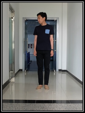 「Timberland（ティンバーランド）のアイテム（ブーティ）」を使った、一点不扒瞎さん（メンズ・175cm）の夏コーディネート
