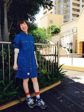 「FRAPBOIS half」｜「アイテム（ワンピース/ドレス）」を使った、ENDさん（レディース・156cm）の夏コーディネート
