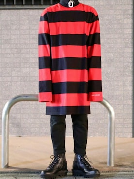 「NEIL BARRETT（ニールバレット）のアイテム（シューズ）」を使った、たくやさん（メンズ・164cm）の夏コーディネート