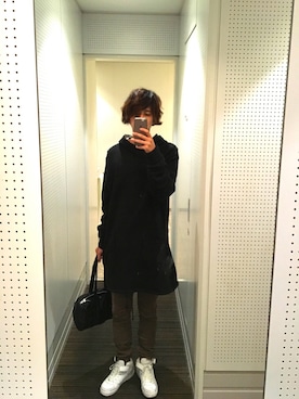 「Yohji Yamamoto（ヨウジヤマモト）のアイテム（パーカー）」を使った、こうさん（メンズ・170cm）の秋コーディネート
