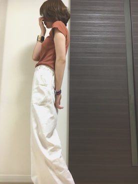 「アイテム（バングル/リストバンド）」を使った、mayさん（レディース・161cm・20代）の夏コーディネート