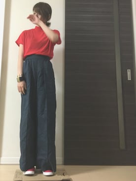 「アイテム（バングル/リストバンド）」を使った、mayさん（レディース・161cm・20代）の夏コーディネート