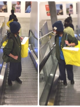 「UNIQLO Tシャツ」｜「アイテム（ブーツ）」を使った、めぽさん（レディース・154cm）の秋コーディネート
