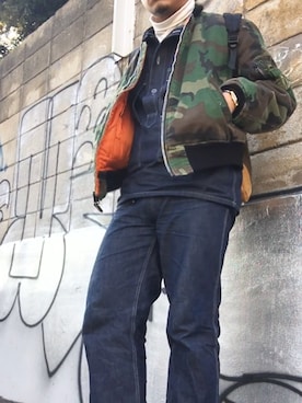 「NITEKLUB（ナイトクラブ）のアイテム」を使った、Newworkersさん（メンズ・175cm）の春コーディネート