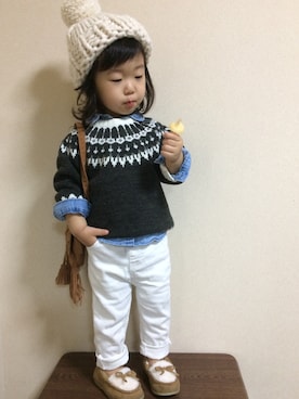 kanonさん（キッズ・80cm）の秋コーディネート