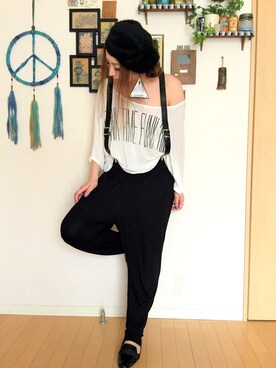「M.Y.O.B（エム.ワイ.オー.ビー）のアイテム（ピアス（両耳用））」を使った、YUKiさん（レディース・170cm）の夏コーディネート