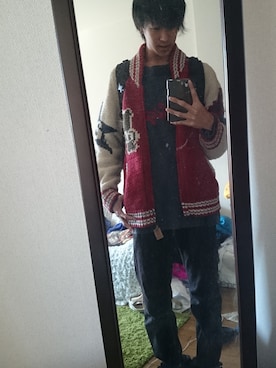 「TOMMY（トミー）のアイテム（その他トップス）」を使った、yuya oguniさん（メンズ・175cm）の冬コーディネート