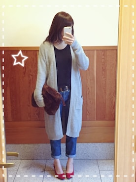「GRL（グレイル）のアイテム（パンプス）」を使った、みあさん（レディース・164cm・20代）の冬コーディネート
