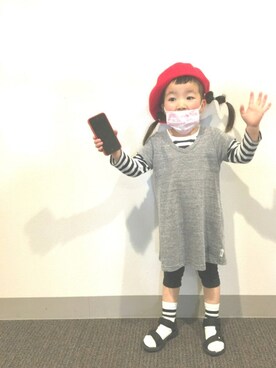 「jump（ジャンプ）のアイテム」を使った、nom!さん（キッズ・100cm）の春コーディネート