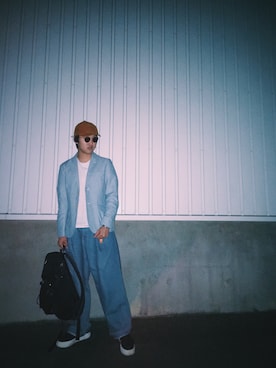 「アイテム（バングル/リストバンド）」を使った、freddie さん（メンズ・170cm・20代）の夏コーディネート