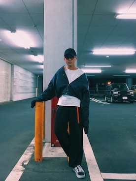 「neonsign」｜「アイテム（スウェット）」を使った、freddie さん（メンズ・170cm）の秋コーディネート