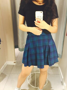「H&M（エイチ・アンド・エム）のアイテム（スカート、その他）」を使った、miaさん（レディース・160cm）の春コーディネート
