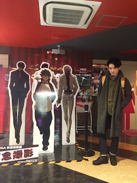 「orslow」｜「アイテム（ステンカラーコート）」を使った、masakiさん（メンズ・171cm）の冬コーディネート