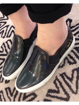 「COMMON PROJECTS（コモンプロジェクト）のアイテム（モカシン/デッキシューズ）」を使った、Miyabiさん（レディース・163cm）の夏コーディネート